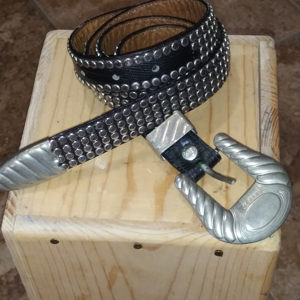 AL BERES GERMAN SILVER WESTERN BELT